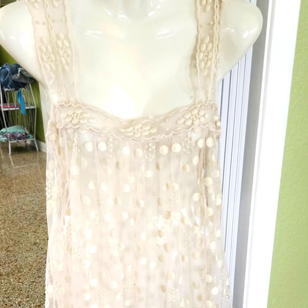 New BCBGMaxazria sheer lace top
